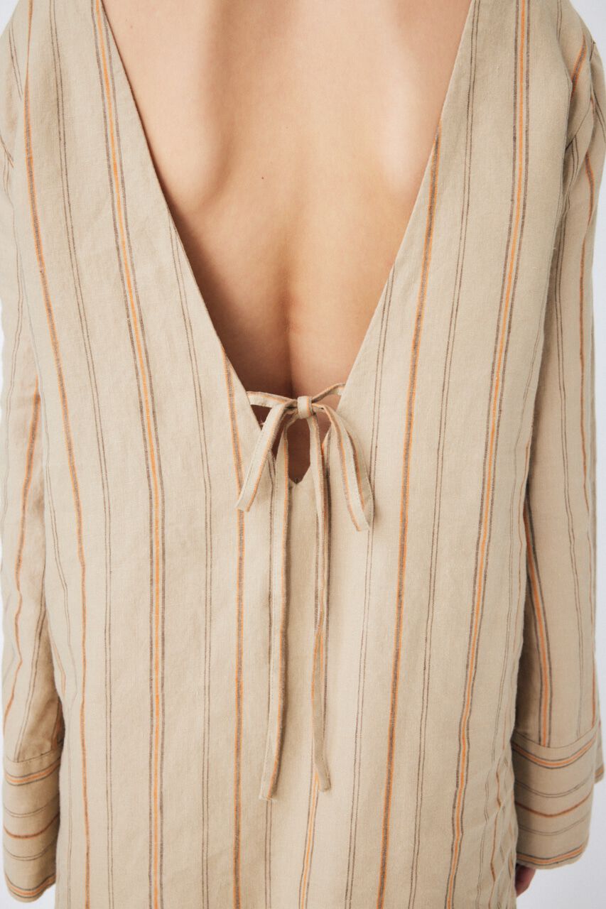 MOUSSY「LINEN STRIPE ミニドレス＆パンツ」|ワンピース|