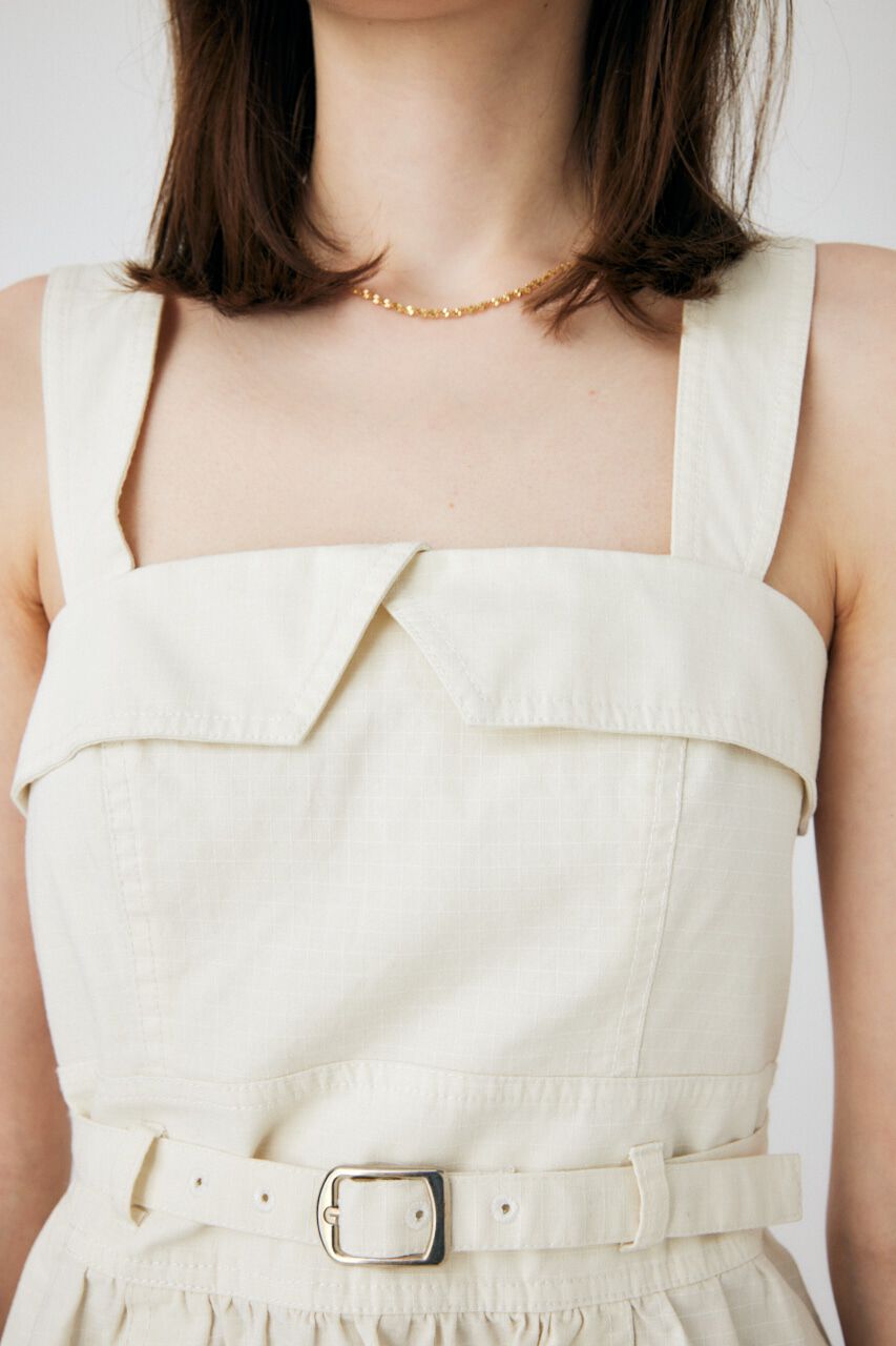 MOUSSY「STITCHED STRAPS コルセット」|タンクトップ|