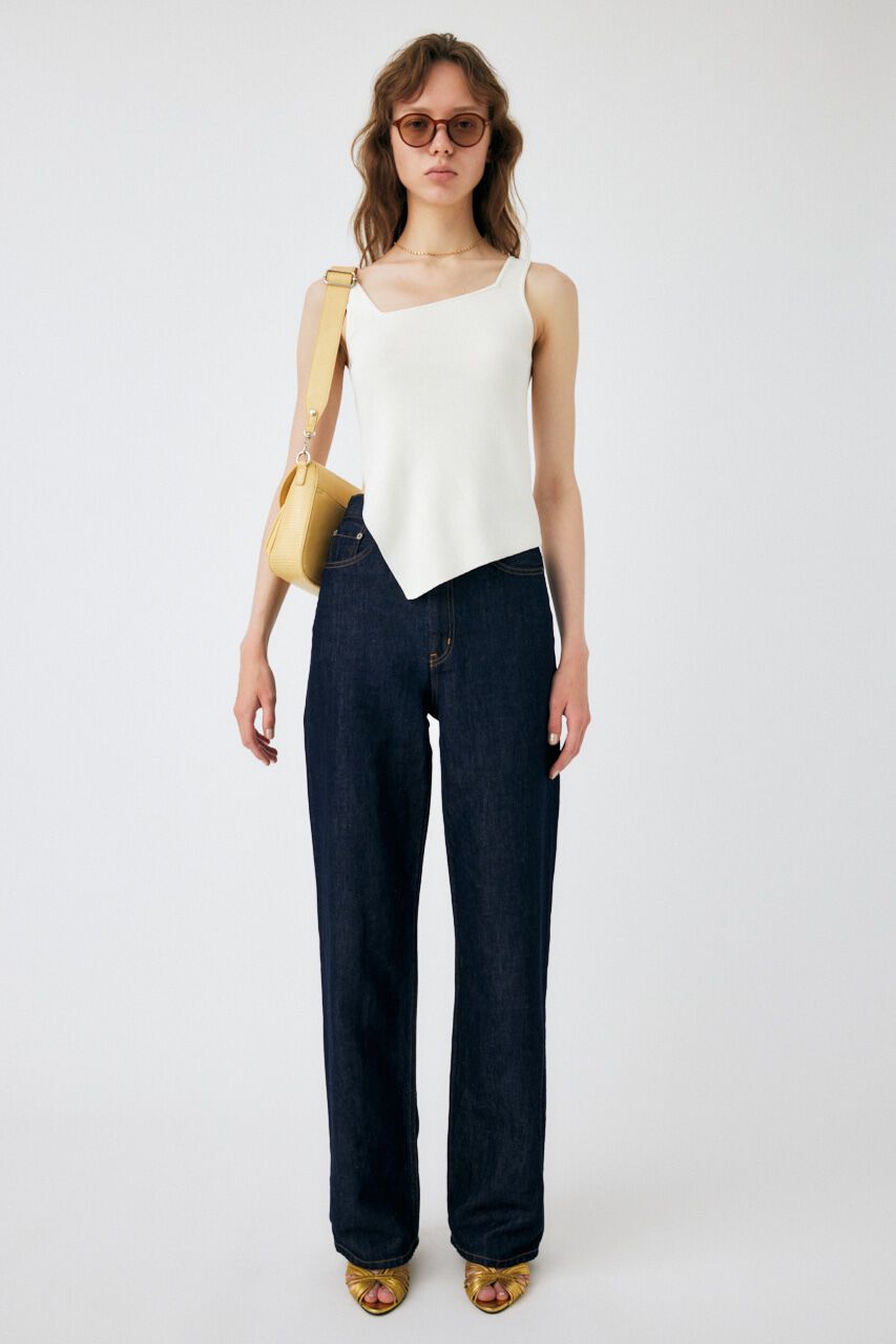 MOUSSY「ASYMMETRY HEM KNIT タンクトップ」|タンクトップ|