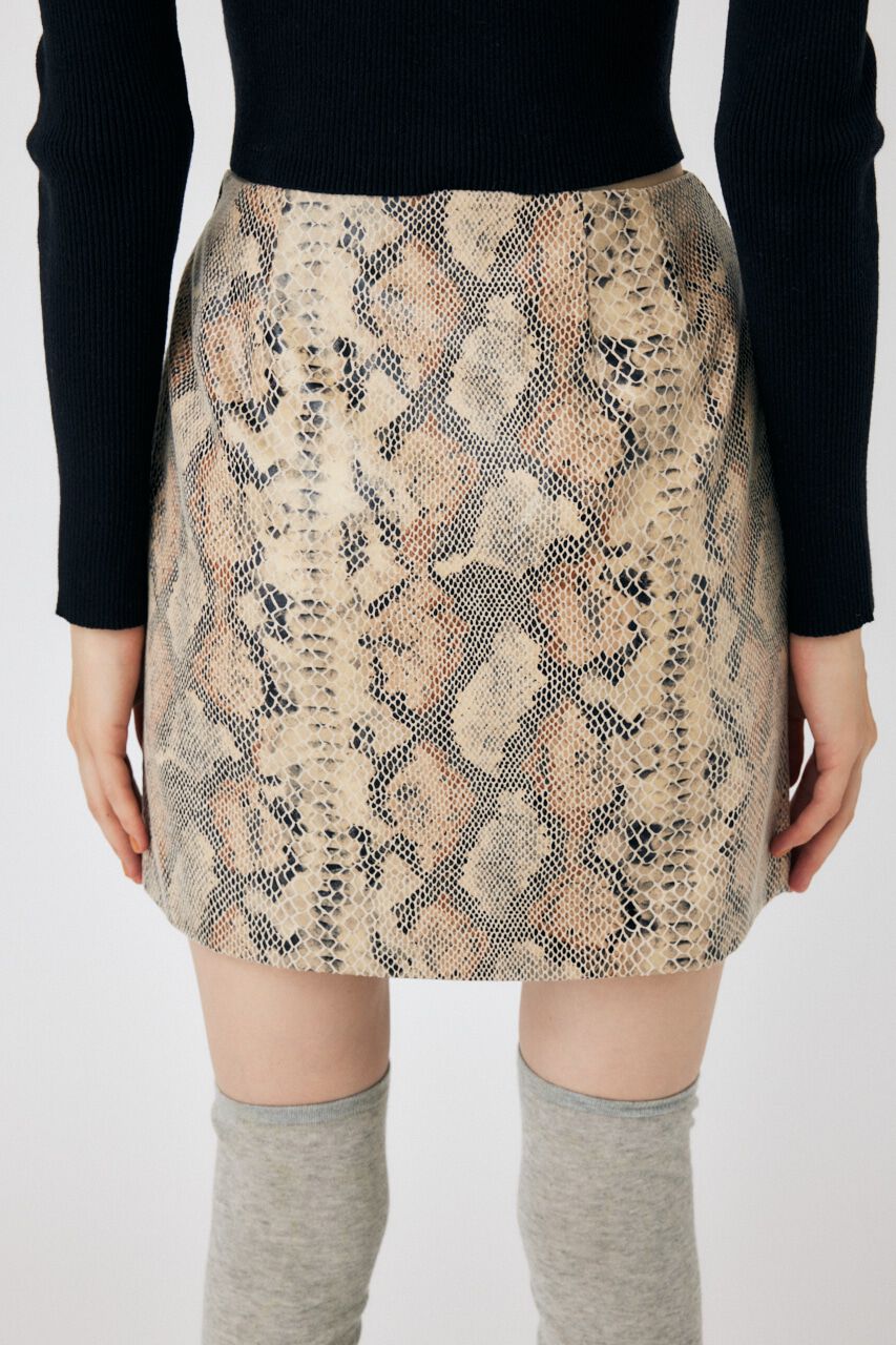 MOUSSY「PYTHON ミニスカート」|スカート|