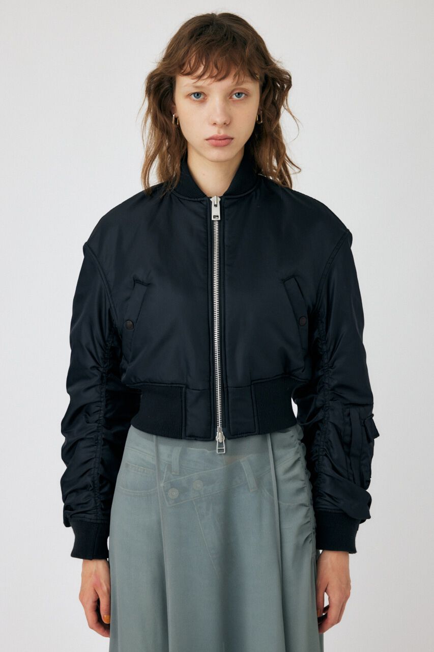 MOUSSY「VOLUME CROPPED MA-1」|ブルゾン・スタジャン|