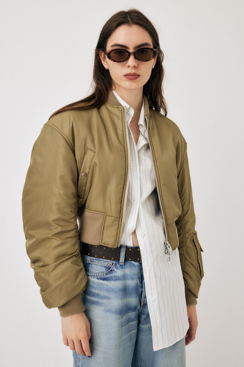 MOUSSY「VOLUME CROPPED MA-1」|ブルゾン・スタジャン|