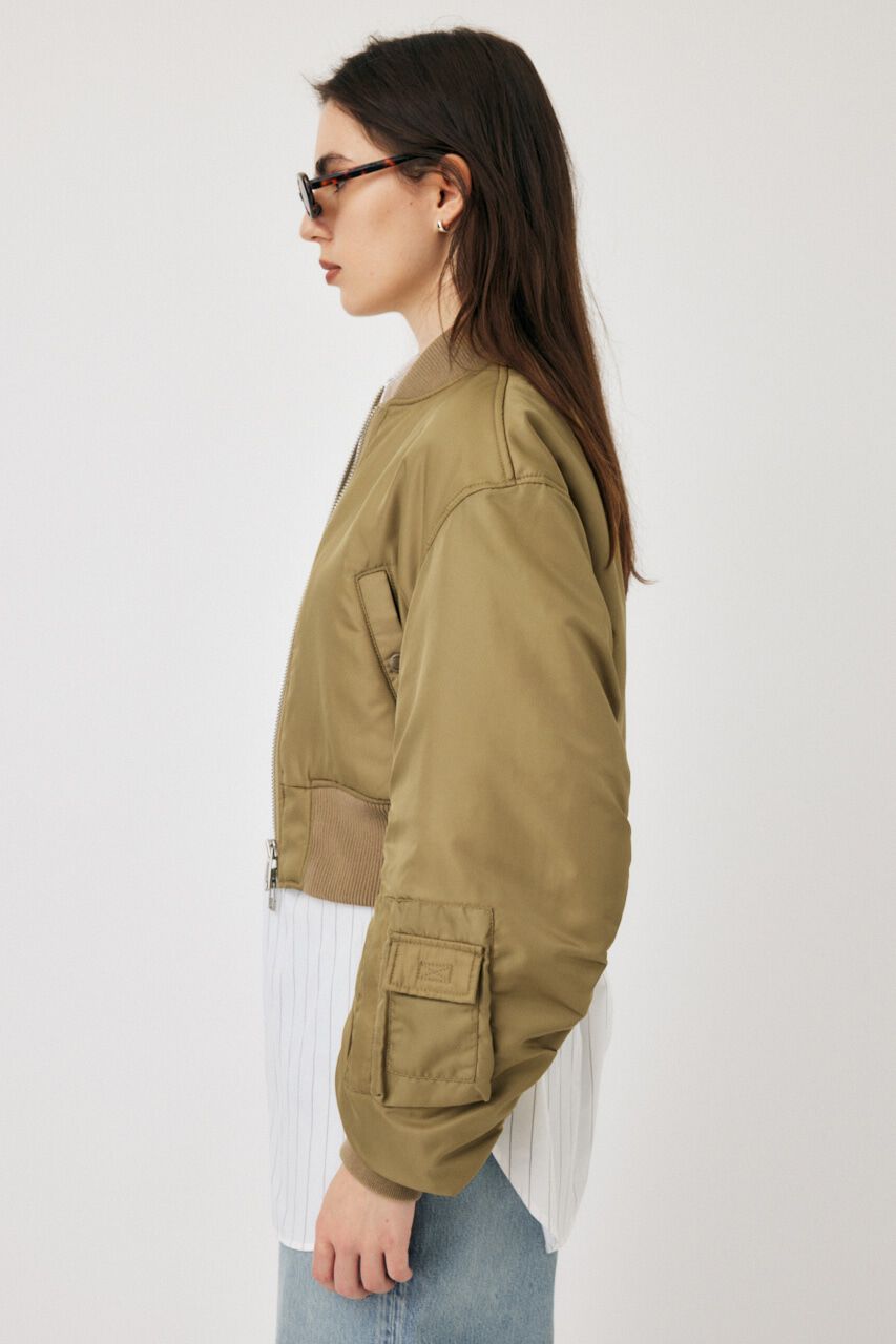 MOUSSY「VOLUME CROPPED MA-1」|ブルゾン・スタジャン|