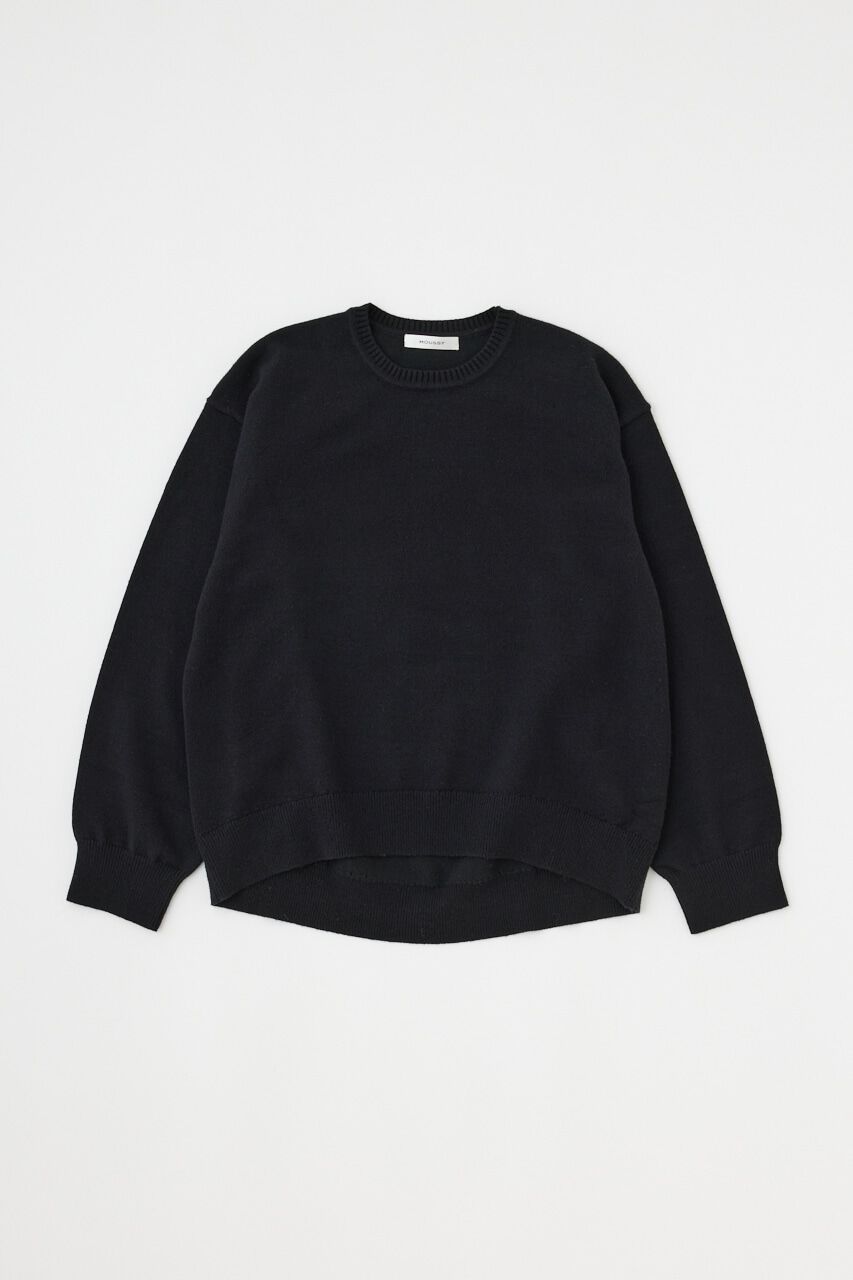 MOUSSY「OVERSIZED KNIT トップス」|ニット・セーター|BLK
