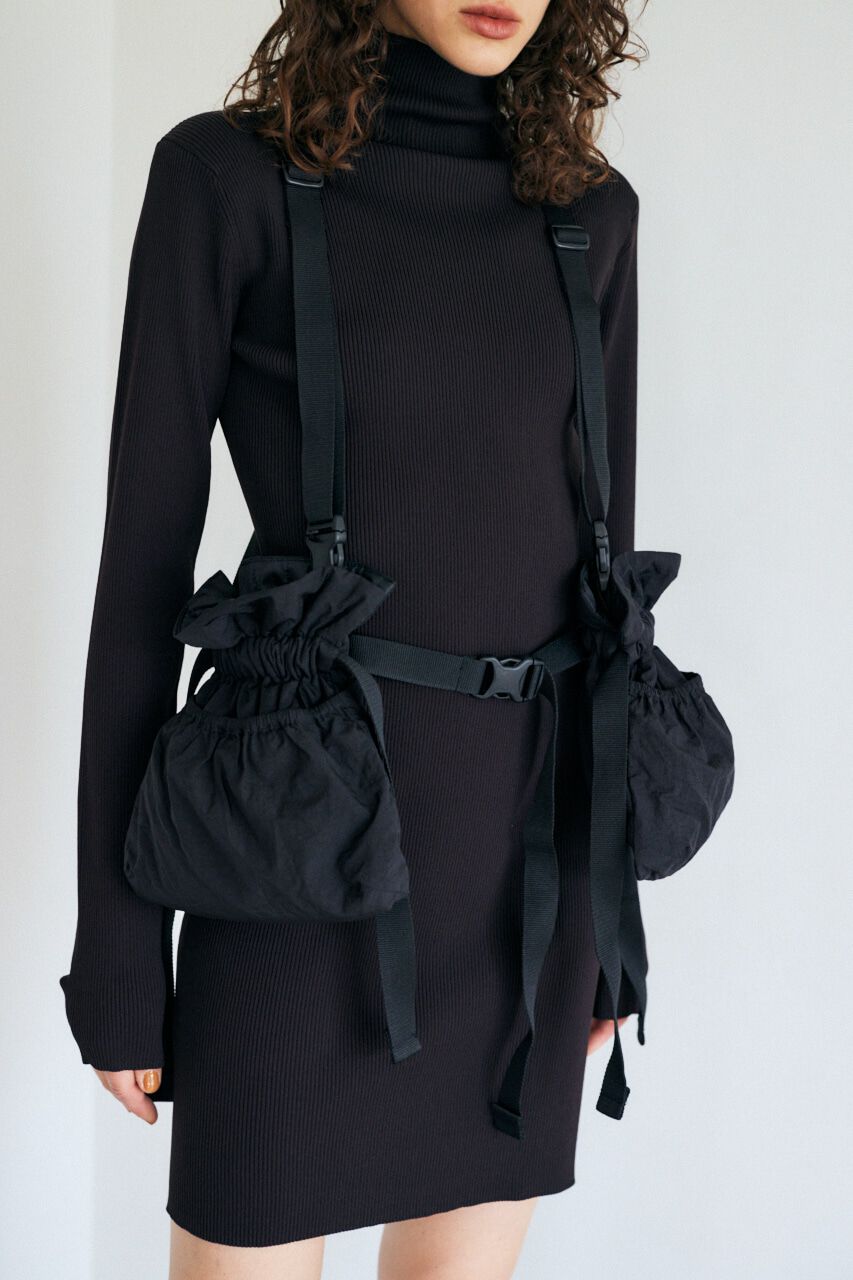 MOUSSY「KAPOK バッグ ベスト」|ダウンベスト・ベスト|BLK