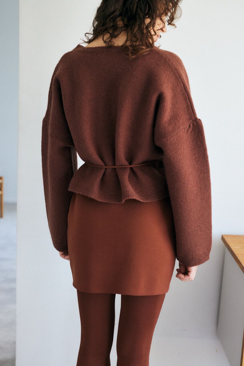 MOUSSY「WAIST TIE カーディガン」|カーディガン|