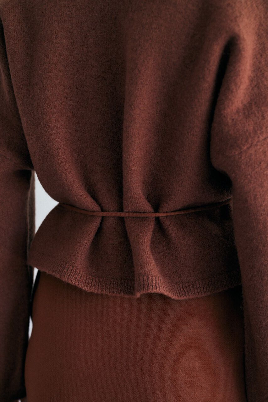 MOUSSY「WAIST TIE カーディガン」|カーディガン|