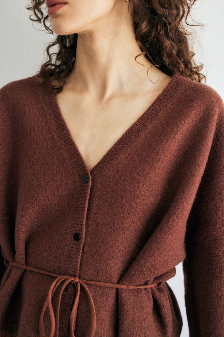 MOUSSY「WAIST TIE カーディガン」|カーディガン|