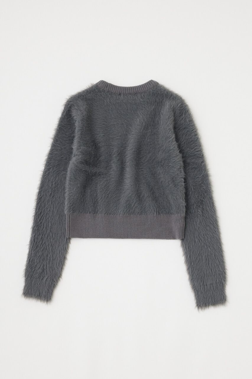 MOUSSY「CROPPED SHAGGY KNIT トップス」|ニット・セーター|