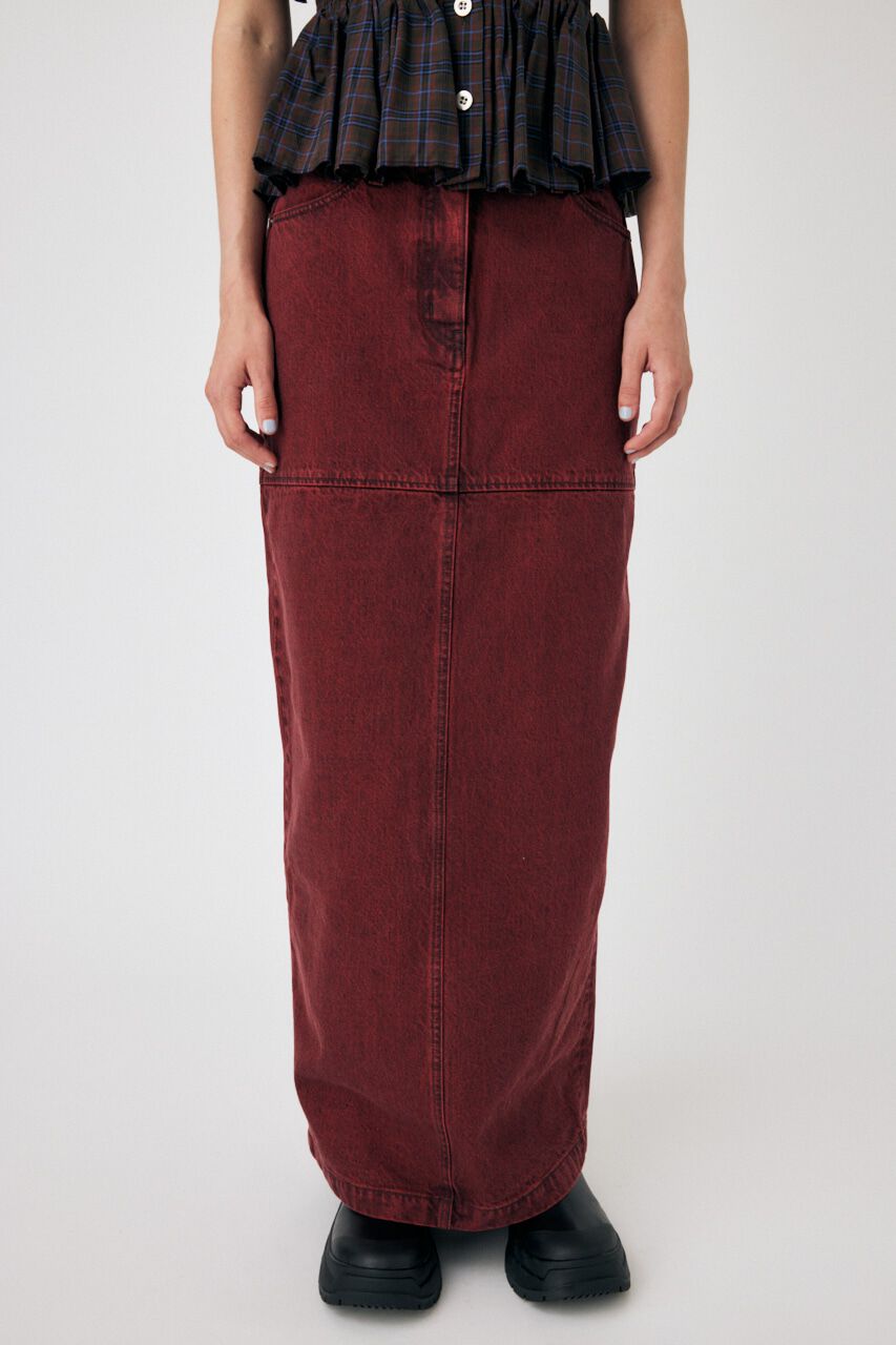 MOUSSY「ACID WASH PENCIL MAXI スカート」|スカート|