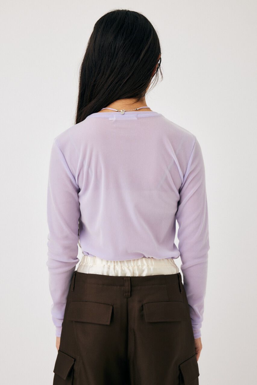 MOUSSY「FLOCKEY TULLE トップス」|Tシャツ・カットソー|