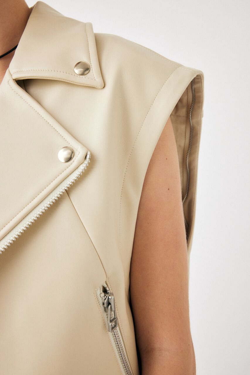 MOUSSY「FAUX LEATHER DETACHABLE ジャケット」|その他|