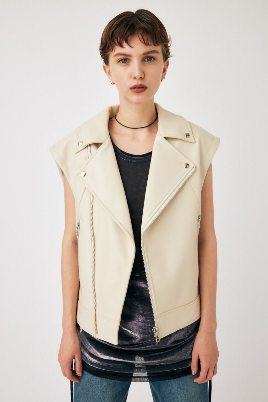 MOUSSY「FAUX LEATHER DETACHABLE ジャケット」|その他|