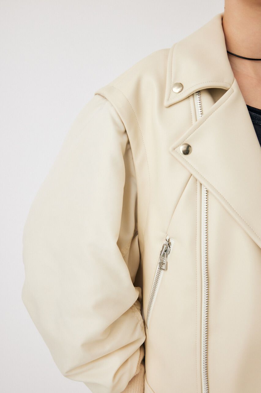 MOUSSY「FAUX LEATHER DETACHABLE ジャケット」|その他|