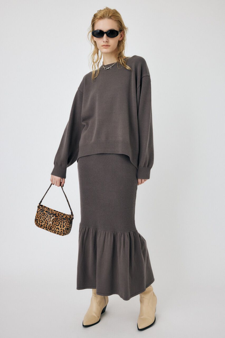 MOUSSY「SWITCHING RIB KNIT スカート」|スカート|