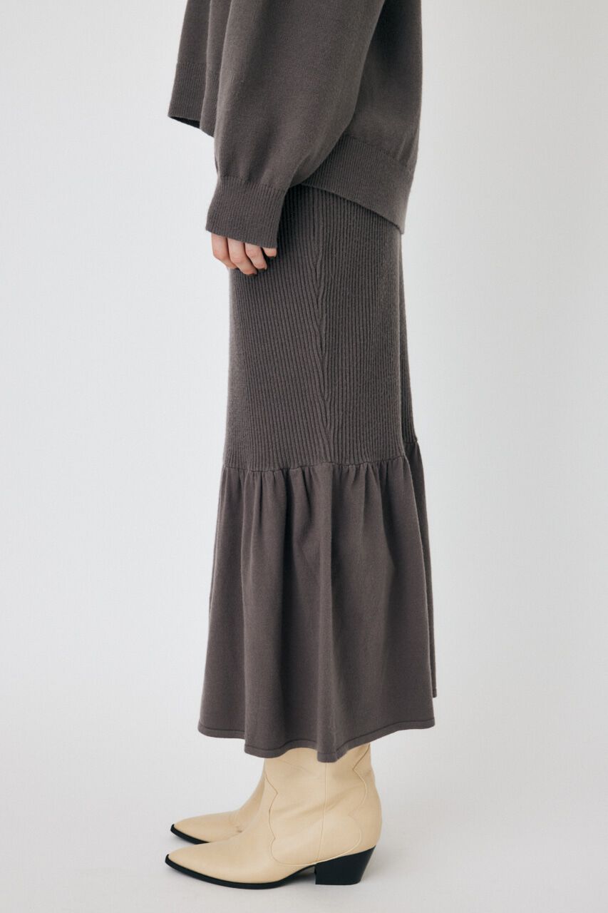 MOUSSY「SWITCHING RIB KNIT スカート」|スカート|