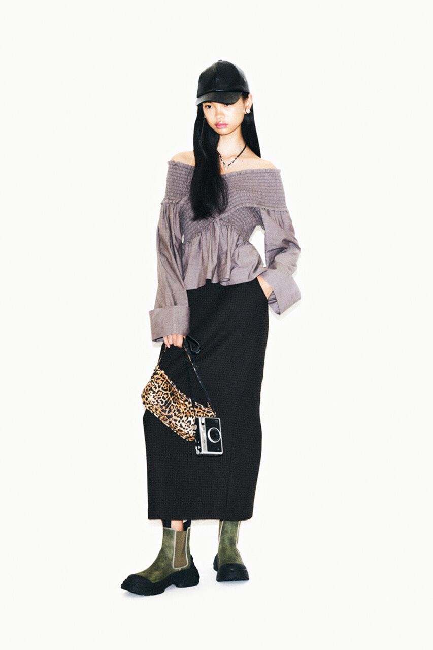 MOUSSY「HOUNDSTOOTH PENCIL スカート」|スカート|