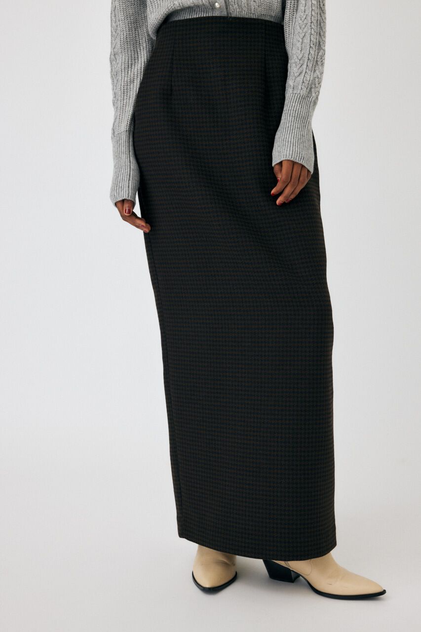 MOUSSY「HOUNDSTOOTH PENCIL スカート」|スカート|