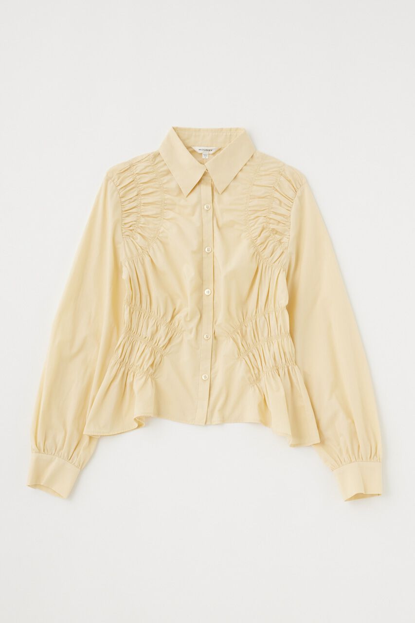 MOUSSY「COTTON GATHER シャツ」|シャツ・ブラウス|