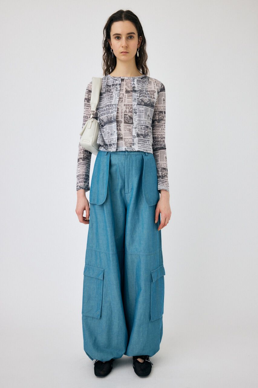 MOUSSY「OUT POCKET BAG カーゴパンツ」|その他|BLU