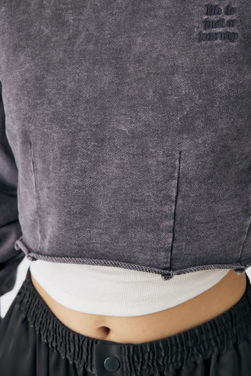 MOUSSY「GARMENT DYE CUT OFF プルオーバー」|パーカー|