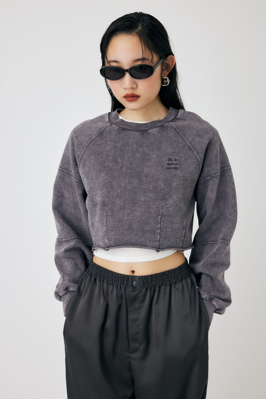 MOUSSY「GARMENT DYE CUT OFF プルオーバー」|パーカー|