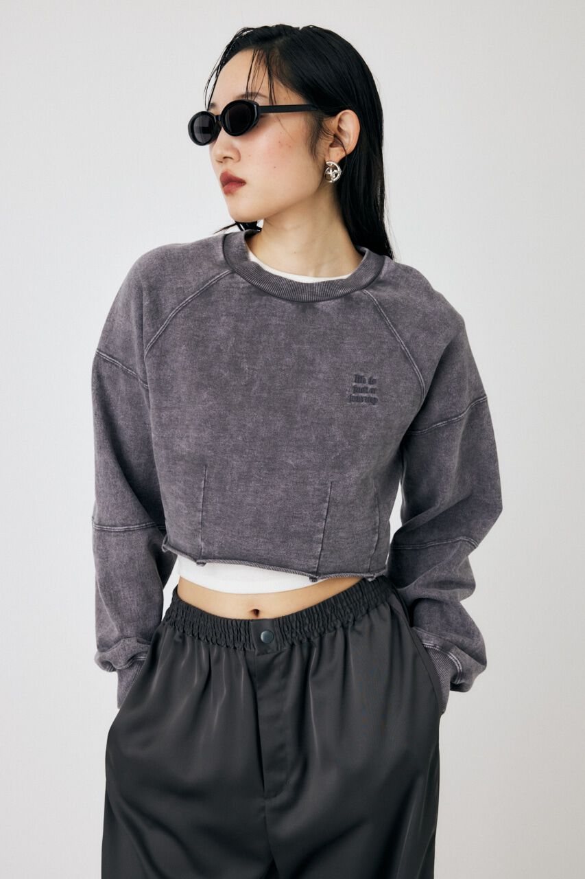 MOUSSY「GARMENT DYE CUT OFF プルオーバー」|パーカー|