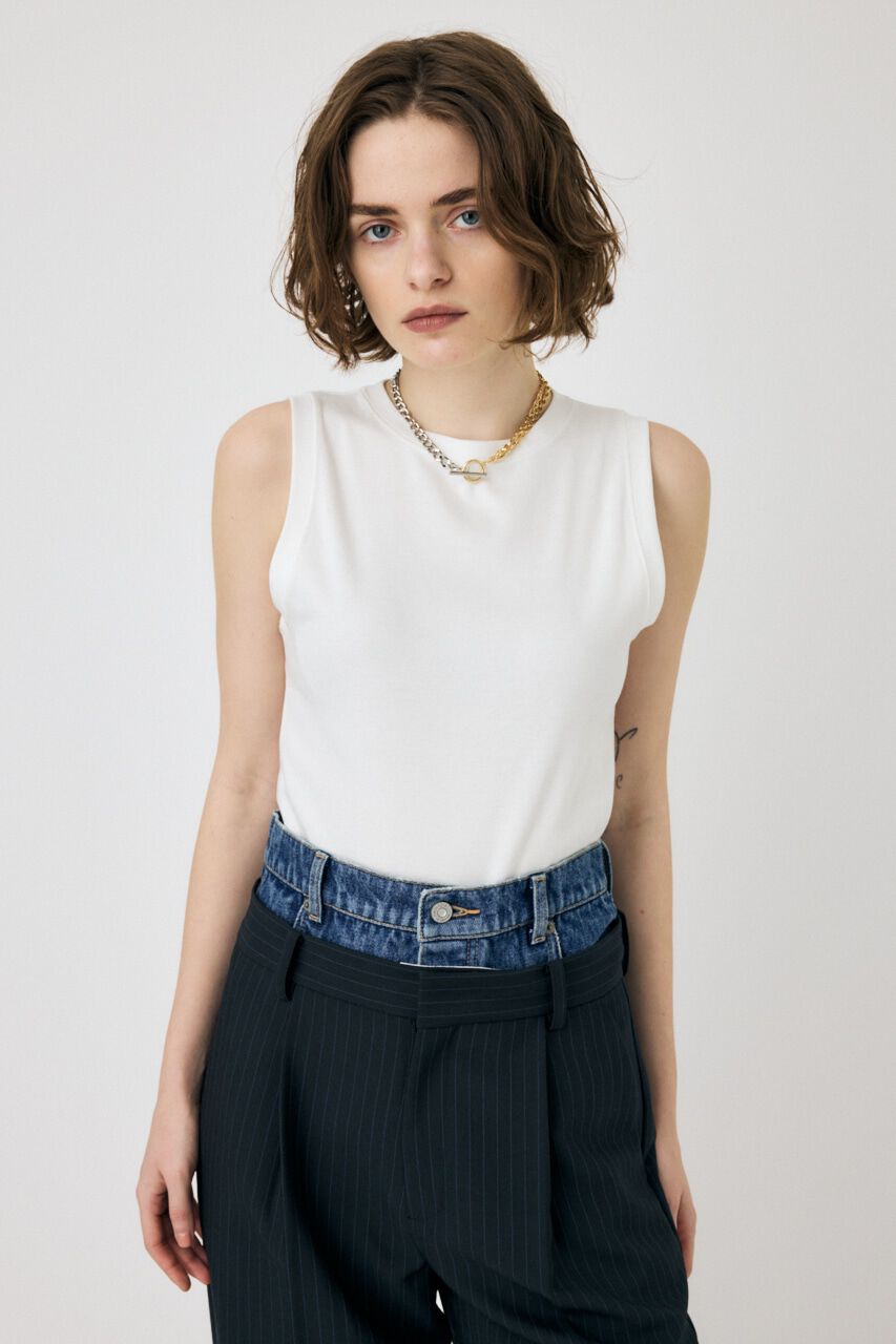MOUSSY「SUVIN GIZA BASIC タンク」|Tシャツ・カットソー|
