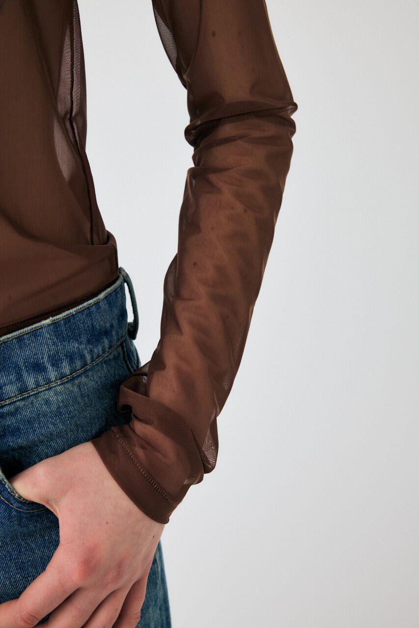 MOUSSY「PATCHED SHEER LS Tシャツ」|Tシャツ・カットソー|