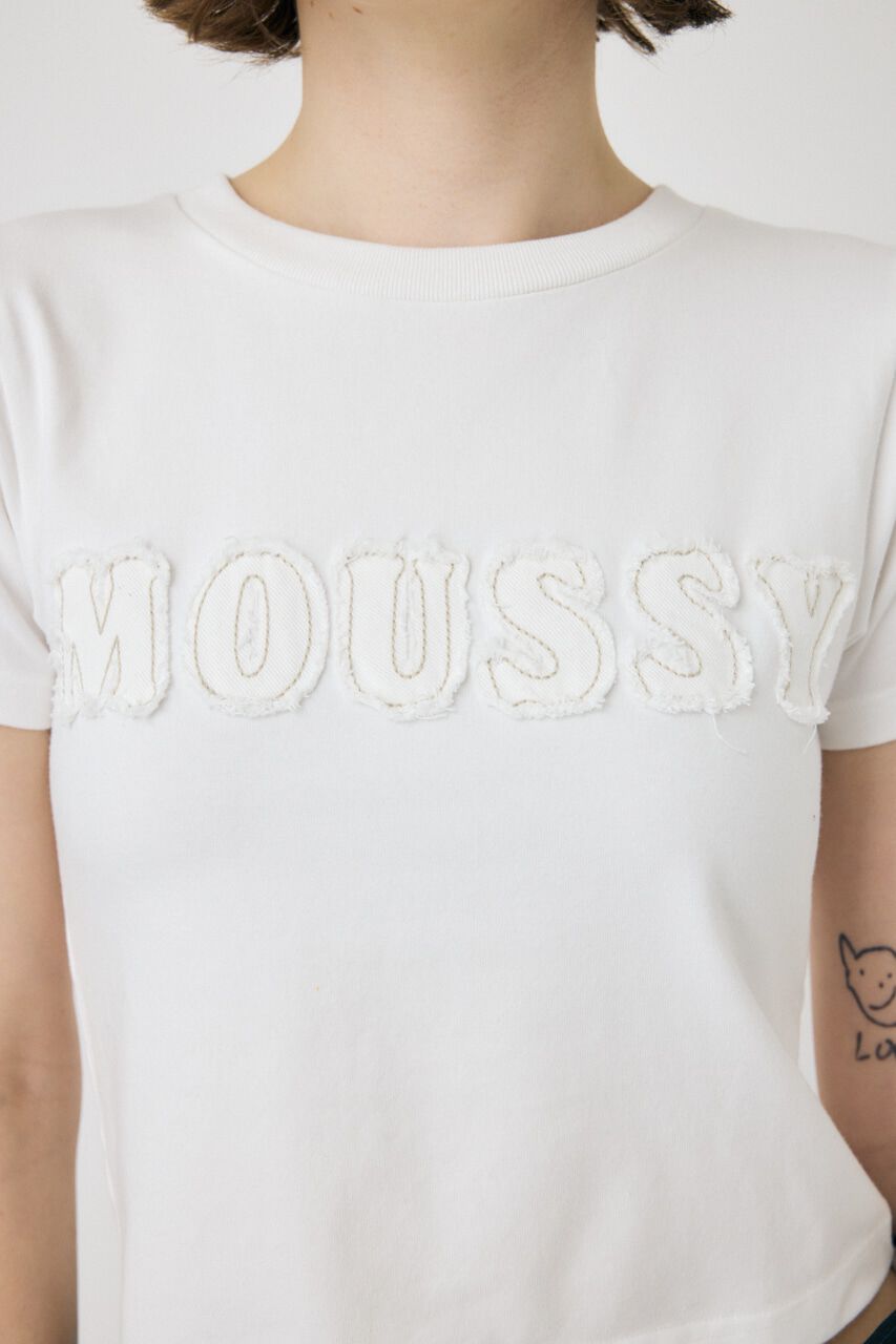 MOUSSY「PATCH DENIM MOUSSY TINY Tシャツ」|Tシャツ・カットソー|
