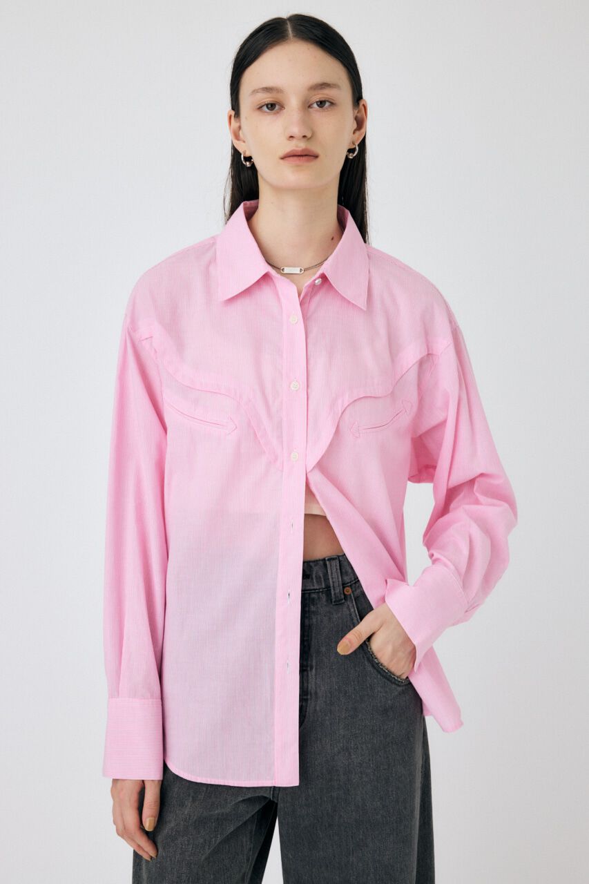MOUSSY「WESTERN OVER シャツ」|シャツ・ブラウス|PNK