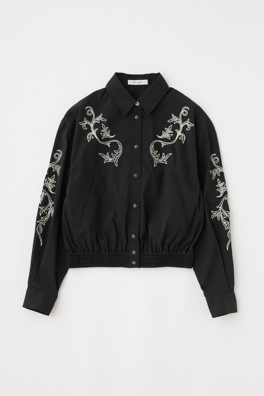 MOUSSY「WESTERN SHIRT ブルゾン」|シャツ・ブラウス|BLK