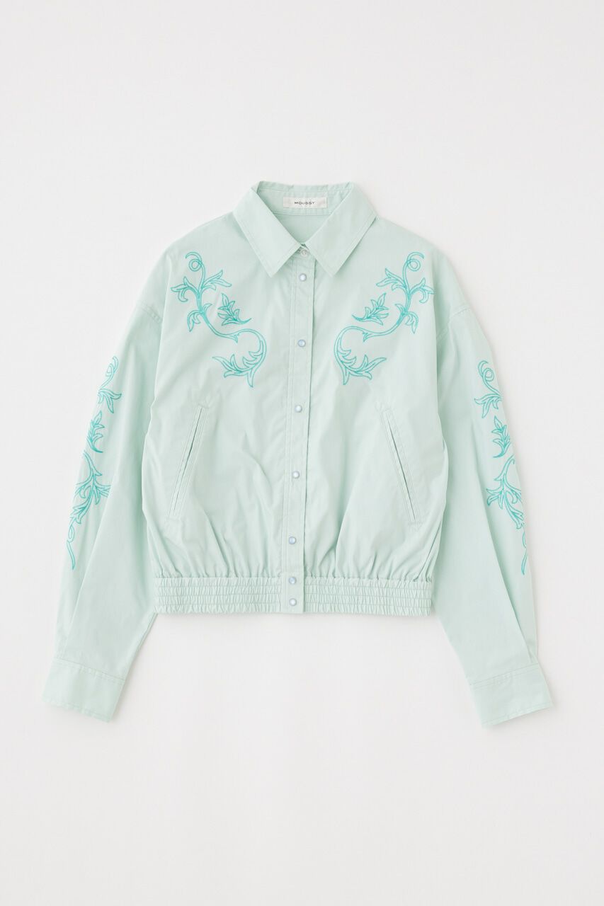 MOUSSY「WESTERN SHIRT ブルゾン」|シャツ・ブラウス|L/GRN1