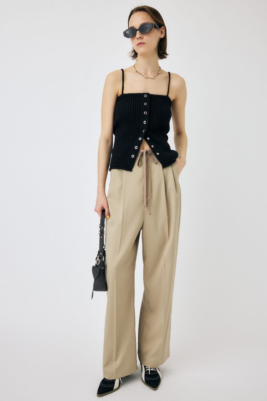 MOUSSY「FRONT BUTTON ニットキャミ」|キャミソール|