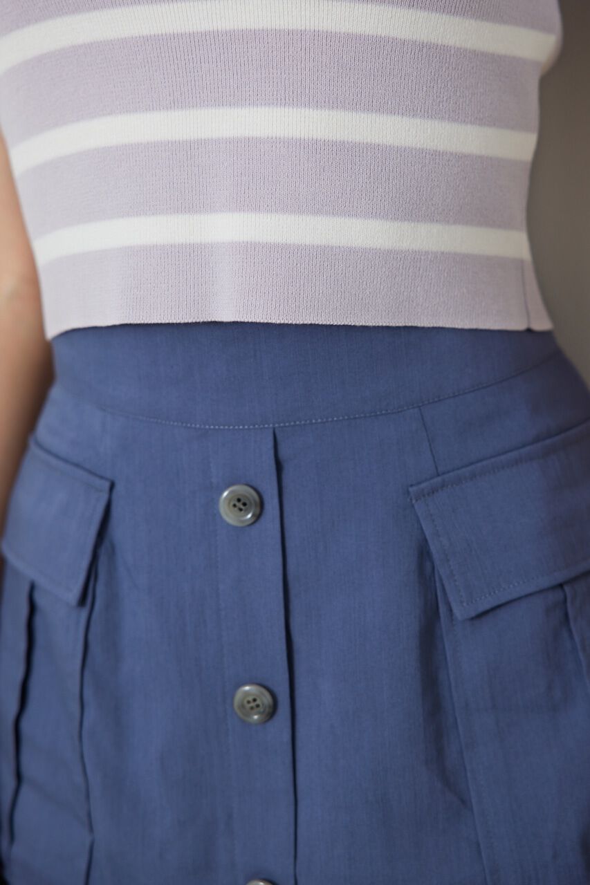 rienda「ボーダーショートKnit TOP」|ニット・セーター|