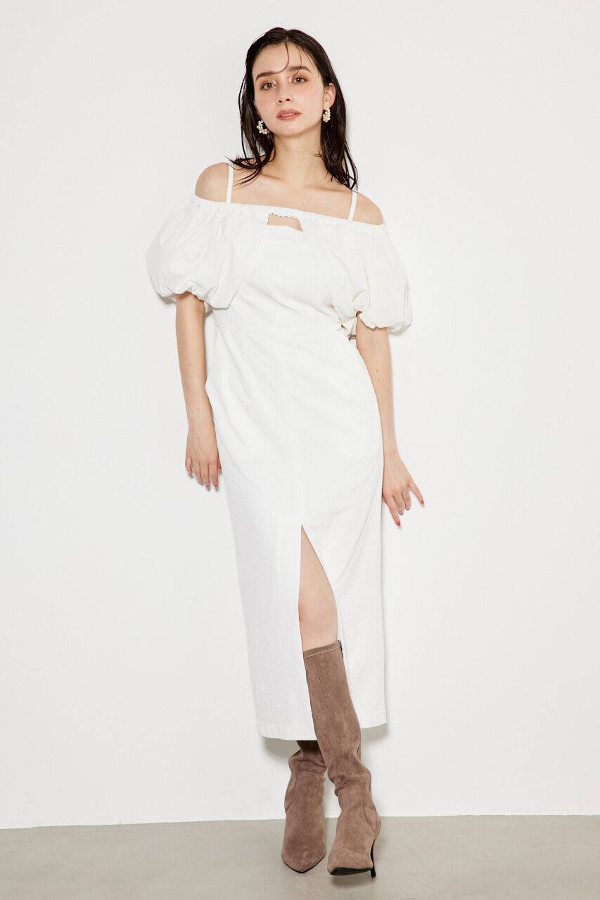 rienda「オフショルレイヤードキャミOP」|ワンピース|