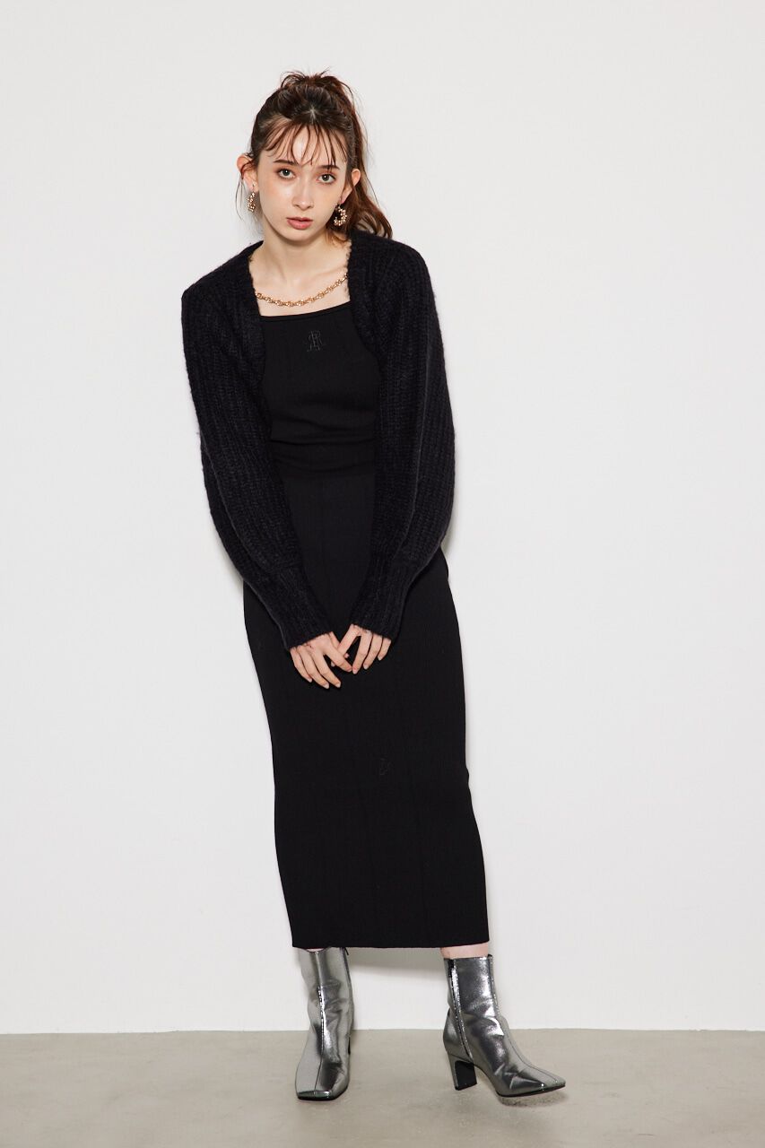 rienda「2WAY RRボレロタイトKnit OP」|ワンピース|