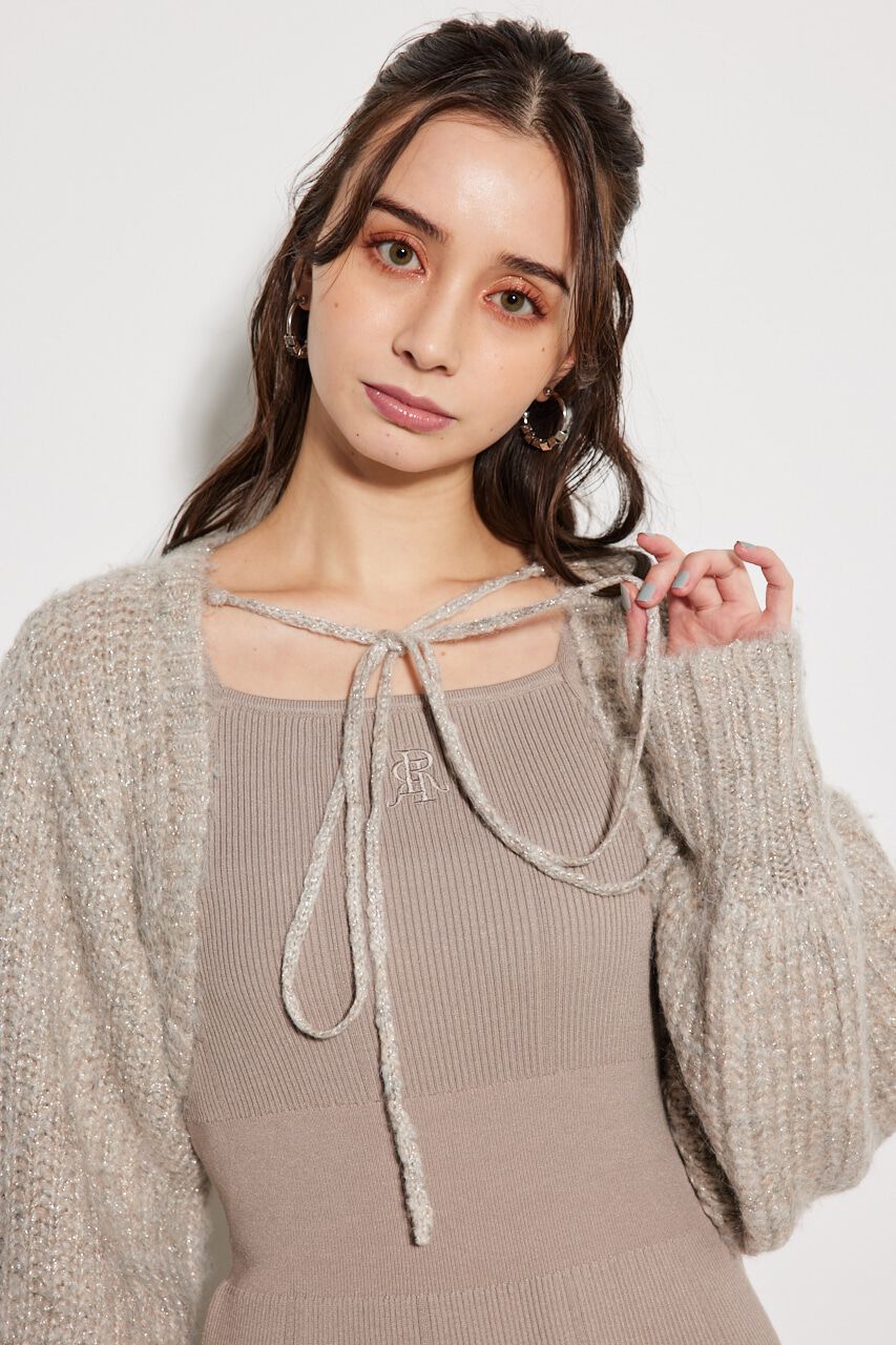 rienda「2WAY RRボレロタイトKnit OP」|ワンピース|