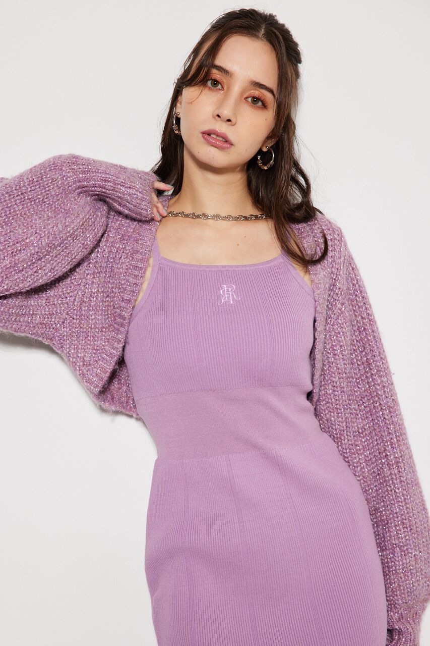 rienda「2WAY RRボレロタイトKnit OP」|ワンピース|