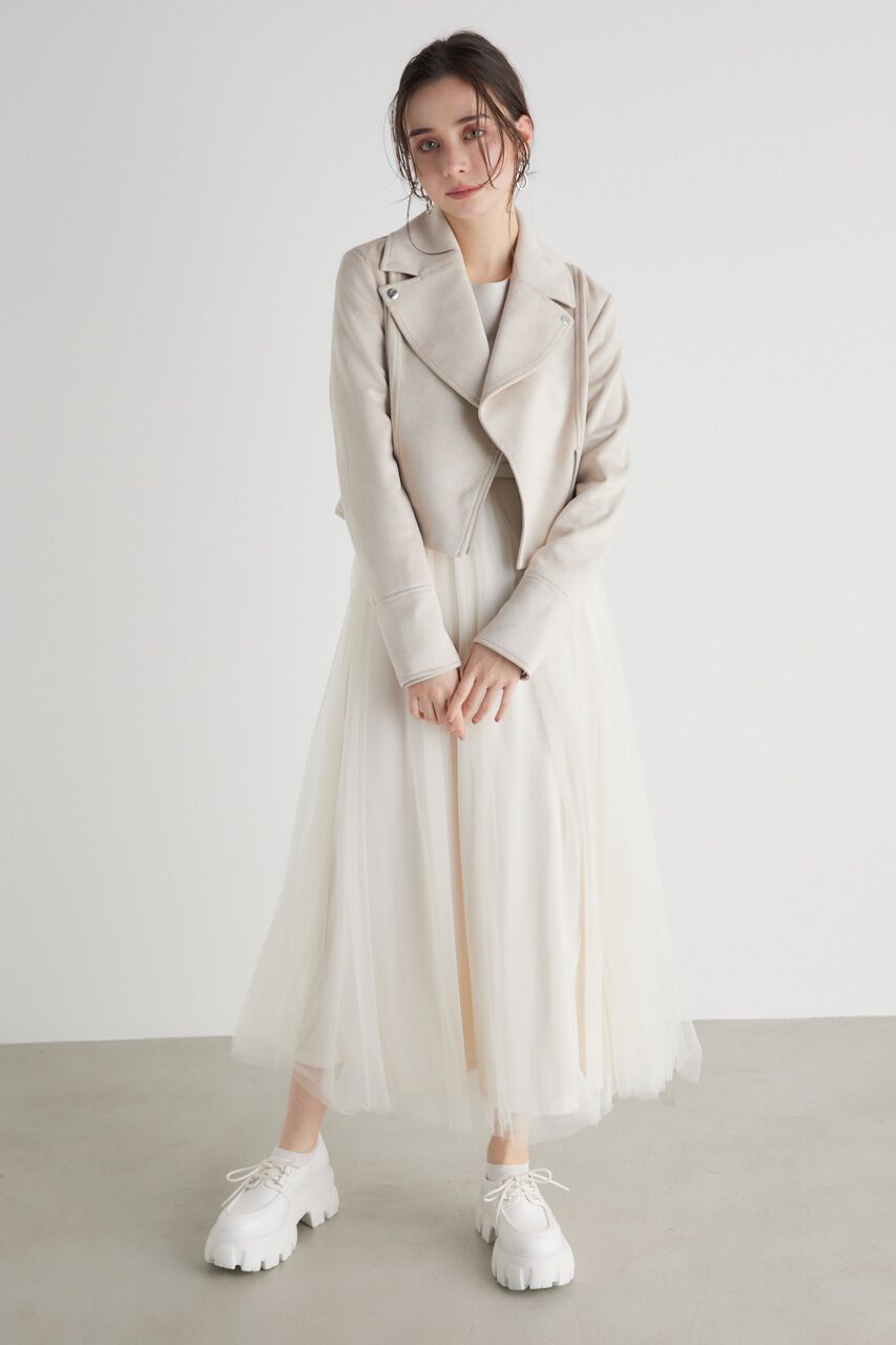 rienda「24SSフェイクスエードライダースJK」|その他|