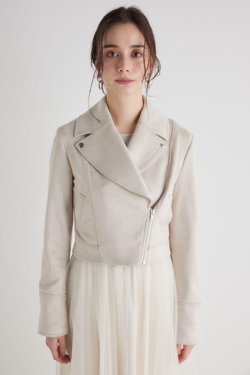 rienda「24SSフェイクスエードライダースJK」|その他|