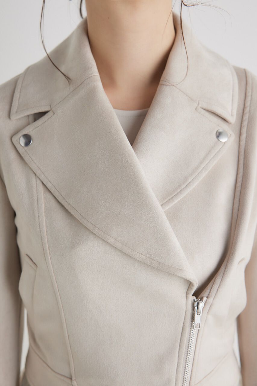 rienda「24SSフェイクスエードライダースJK」|その他|