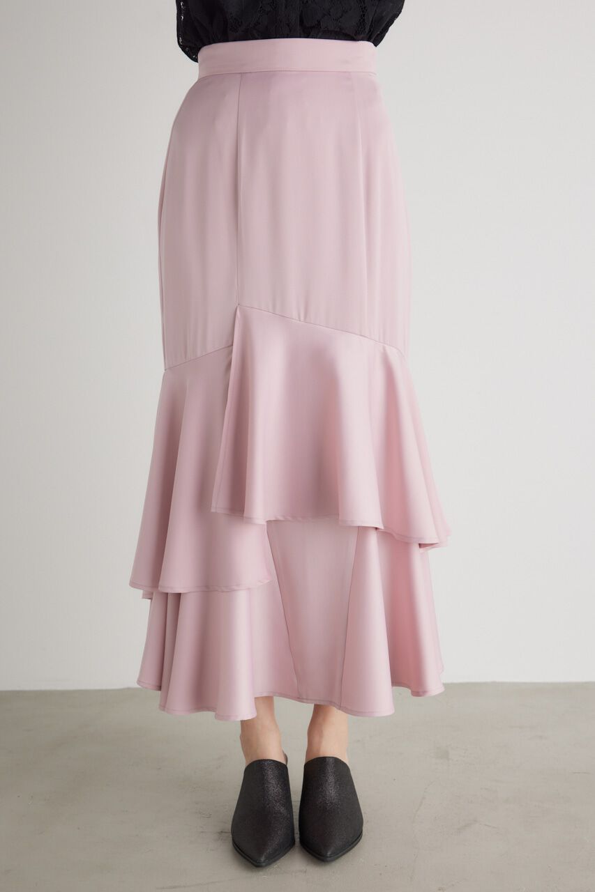 rienda「アシンメトリーレイヤードJ/WマーメイドSK」|スカート|