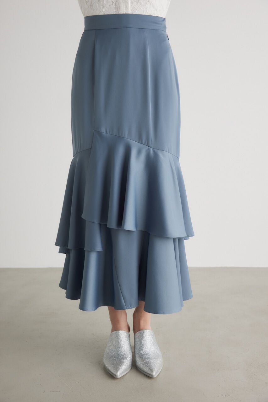 rienda「アシンメトリーレイヤードJ/WマーメイドSK」|スカート|