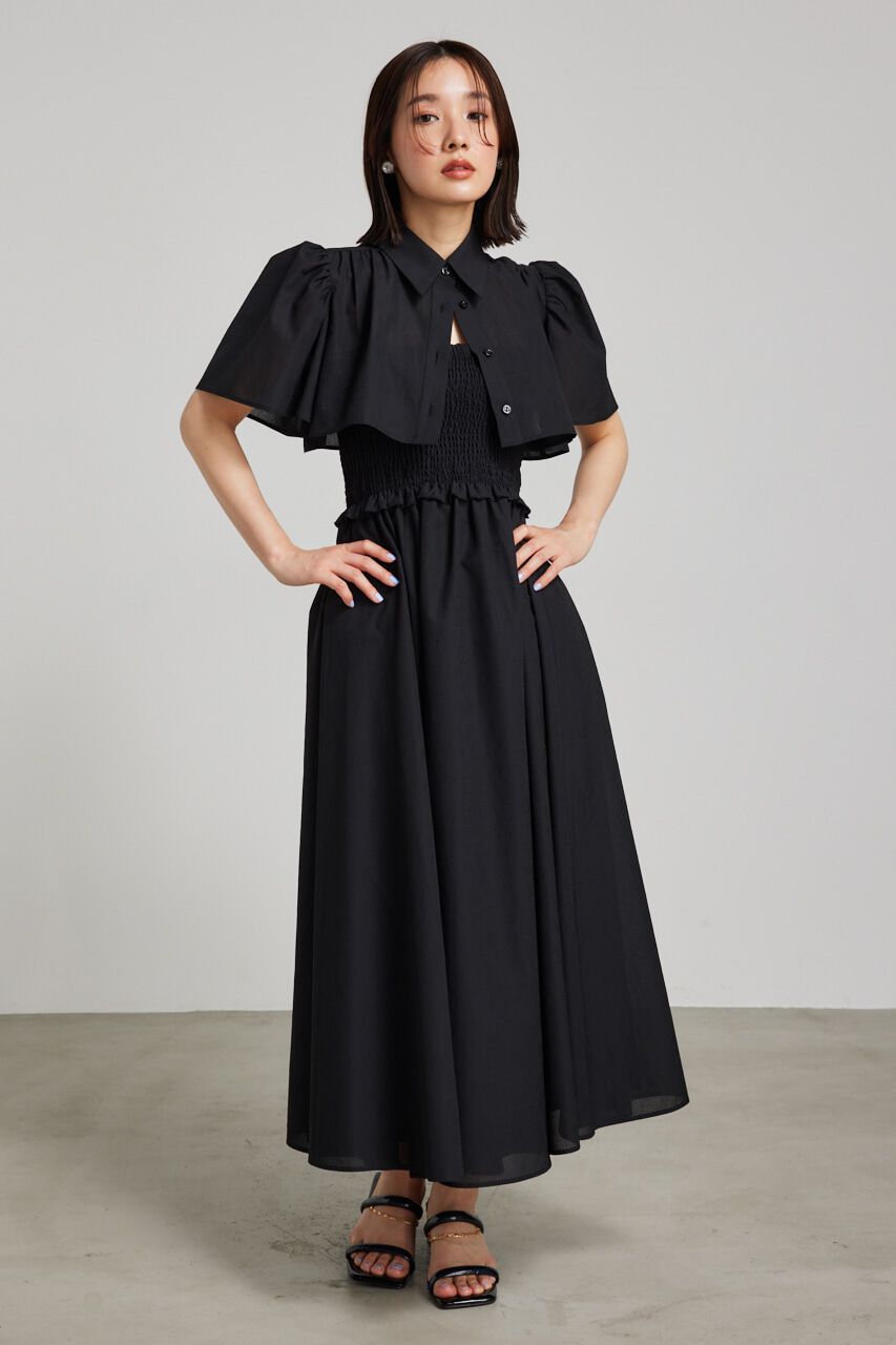 rienda「フレアSH SET シャーリングベアOP」|ワンピース|