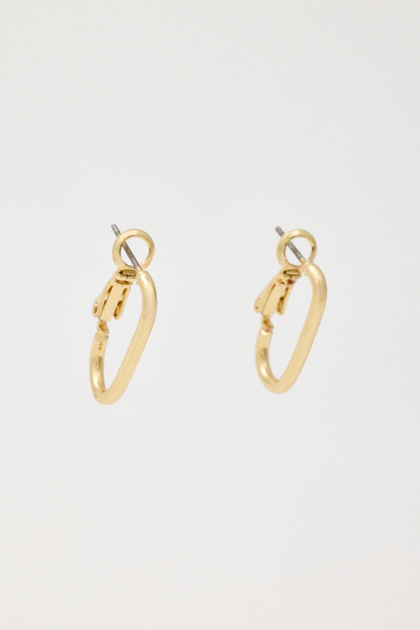 rienda「クリアパーツフープピアス」|ピアス|