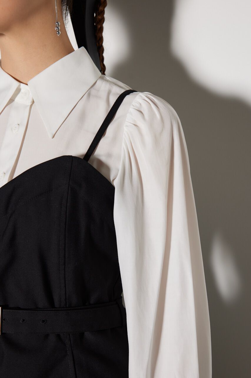 rienda「チュールドッキングビスチェパターンワンピース」|ワンピース|