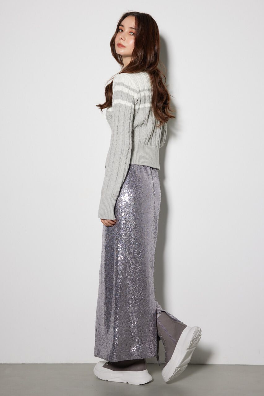 rienda「トラックニットトップス」|ニット・セーター|