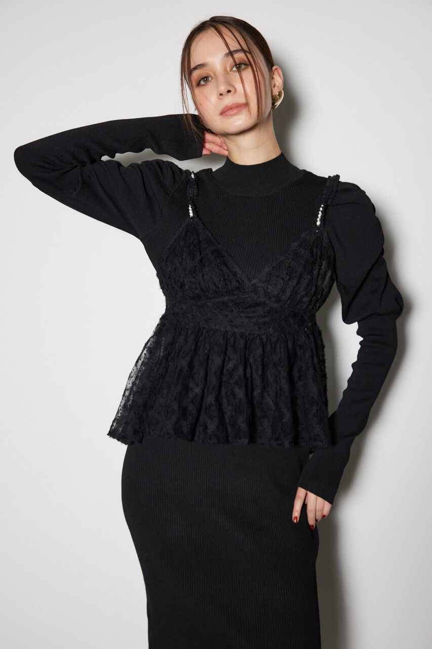 rienda「ビスチェセットニットワンピース」|ワンピース|