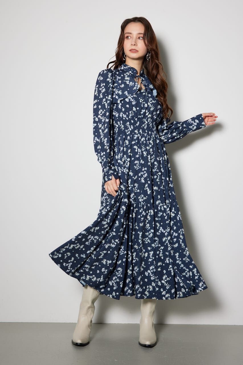 rienda「シャーリングフレアワンピース」|ワンピース|